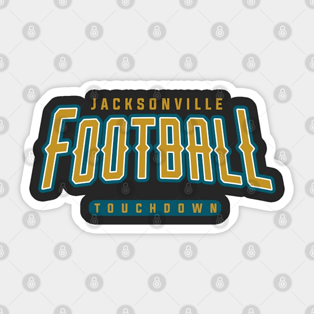 Jacksonville Football Team Sticker by igzine